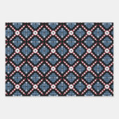 7月4日アメリカ国旗の包み紙セット3 ラッピングペーパーシート (正面3)