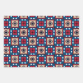 7月4日アメリカ国旗の包み紙セット3 ラッピングペーパーシート (正面2)