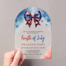 7月4日アメリカ国旗の弓アーチ