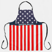 7月4日アメリカ国旗の神様がアメリカを祝福 エプロン (正面)