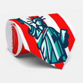 7月4日アメリカ国旗の自由の女神 ネクタイ (ロール)