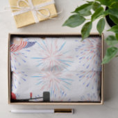 7月4日アメリカ国旗を掲げたゴルフカート   薄葉紙 (ギフト)