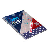 7月4日アメリカ国旗ハート花火大会 ノートブック (右側)