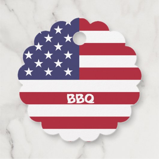 7月4日アメリカ国旗ハート花火大会 フェイバータグ (裏面)