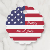 7月4日アメリカ国旗ハート花火大会 フェイバータグ (正面)