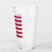 7月4日アメリカ国旗モノグラム タンブラーグラス (左)