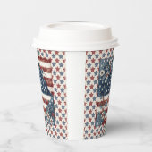 7月4日アメリカ国旗 紙コップ (左)