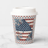 7月4日アメリカ国旗 紙コップ (裏面)