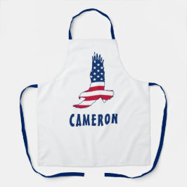 7月4日アメリカ国旗American Eagle America エプロン