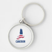 7月4日アメリカ国旗American Eagle America キーホルダー (正面)