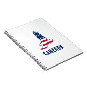 7月4日アメリカ国旗American Eagle America ノートブック (右側)