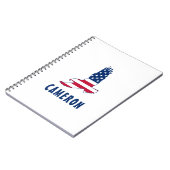 7月4日アメリカ国旗American Eagle America ノートブック (左側)