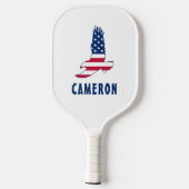 7月4日アメリカ国旗American Eagle America ピックルボールラケット (裏面)
