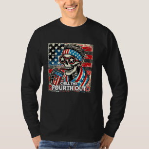 7月4日アメリカ国旗Chill第4戦 Tシャツ