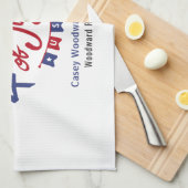 7月4日アメリカ愛国主義教会 |実在財産 キッチンタオル (四つ折り)