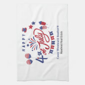 7月4日アメリカ愛国主義教会 |実在財産 キッチンタオル (縦)