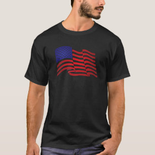 7月4日アメリカ愛国国旗の統一された州 Tシャツ