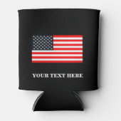7月4日アメリカ愛国国旗 缶クーラー (正面)