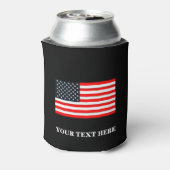 7月4日アメリカ愛国国旗 缶クーラー (缶裏面)