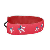 7月4日アメリカ愛国心のあるアメリカ国旗のスターパーティー アスレチックヘッドバンド (左)
