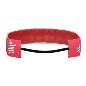 7月4日アメリカ愛国心のあるアメリカ国旗のスターパーティー アスレチックヘッドバンド (裏面)