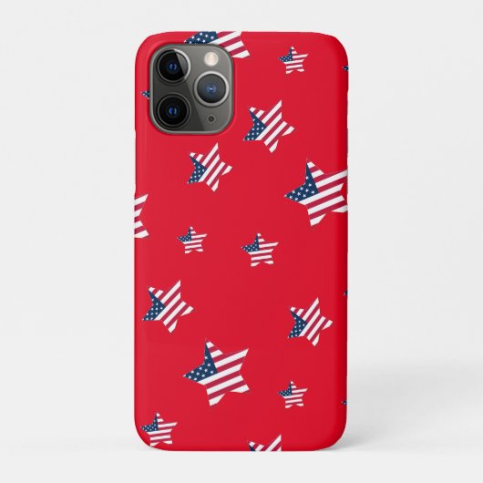 7月4日アメリカ愛国心のあるアメリカ国旗のスターパーティー Case-Mate iPhoneケース (裏)