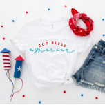 7月4日アメリカ愛国的Tシャツを祝福 Tシャツ<br><div class="desc">このもしデザインが大好き来です。オールアメリカン・コレクション！毎日新しいデザインを追加！</div>