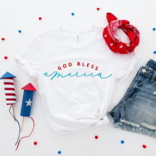 7月4日アメリカ愛国的Tシャツを祝福 Tシャツ