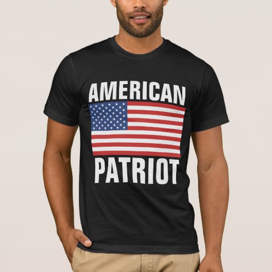 7月4日アメリカ愛国者Tシャツ Tシャツ (正面)