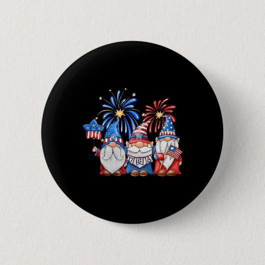 7月4日アメリカ格言祝の独立 缶バッジ (正面)