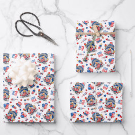 7月4日アメリカ独立ミセス・格言 ラッピングペーパーシート