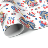 7月4日アメリカ独立ミセス・格言 ラッピングペーパー (ロールコーナー)