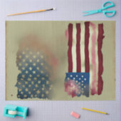 7月4日アメリカ独立国旗素朴 薄葉紙 (クラフト)