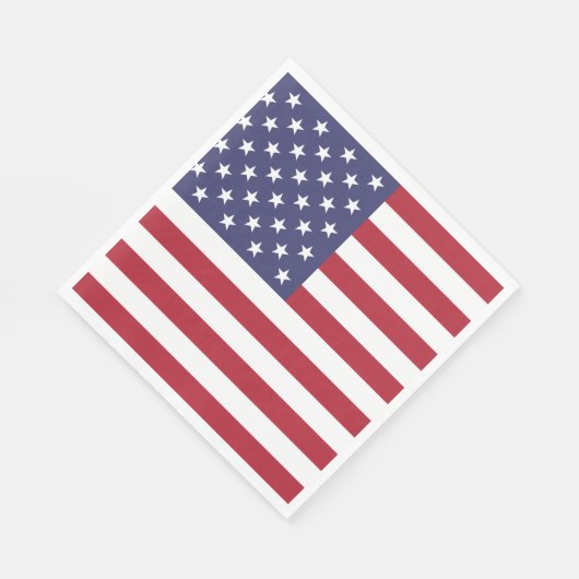 7月4日アメリカ独立記念日の国旗 スタンダードランチョンナプキン (角)