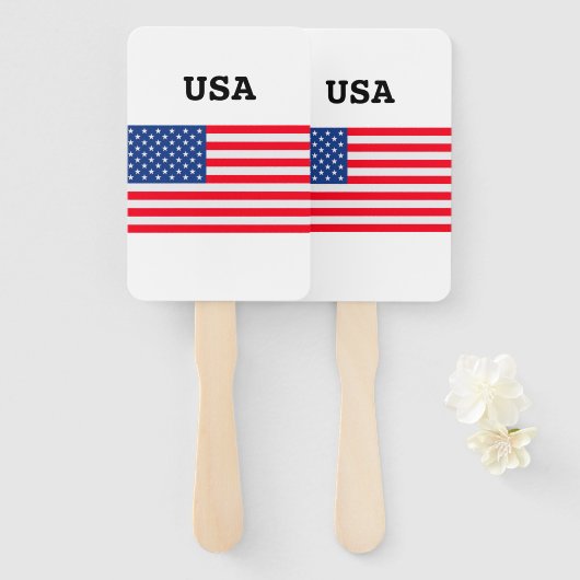 7月4日アメリカ独立記念日ファンセット ハンドファン (正面&裏面)