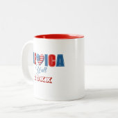 7月4日アメリカ独立記念日 ツートーンマグカップ (正面左)