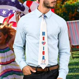 7月4日アメリカ独立記念日 ネクタイ