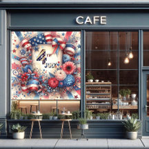 7月4日アメリカ独立記念日 赤 白 青