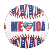 7月4日アメリカ独立記念日 野球ボール (正面)