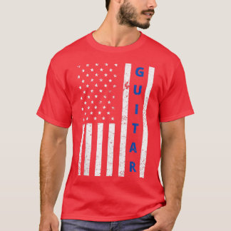 7月4日アメリカ誇りを持った国旗の国の音楽gui tシャツ