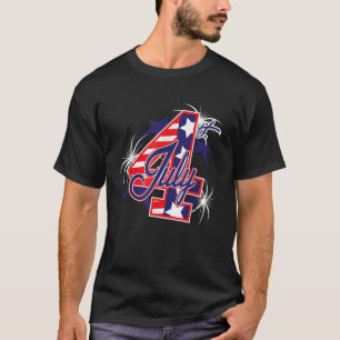 7月4日アメリカ7月4日の独立記念日 Tシャツ