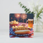 7月4日アメリカ・バーベキュー 招待状 (スタンド正面)