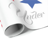 7月4日アメリカUSAワードパーソナライズされた文字 ラッピングペーパー (ロールコーナー)