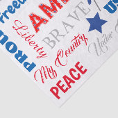 7月4日アメリカUSAワードパーソナライズされた文字 薄葉紙 (詳細)