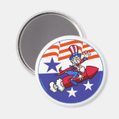 7月4日アンクルサム磁石 マグネット (正面/裏面)