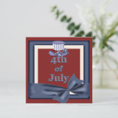 7月4日アンクル·サム·ハット·パーティーズ招待状 招待状 (スタンド正面)