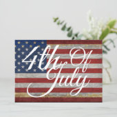 7月4日イベント独立記念日お祝い 招待状 (スタンド正面)