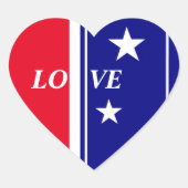 7月4日インディペンデンスの日の贈り物 ハートシール (正面)