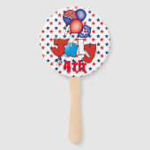 7月4日インディペンデンスデイスター&ストライプ ハンドファン (裏面)