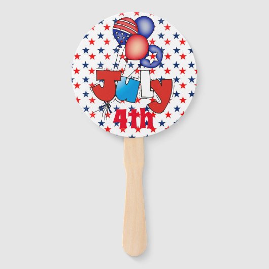 7月4日インディペンデンスデイスター&ストライプ ハンドファン (裏面)
